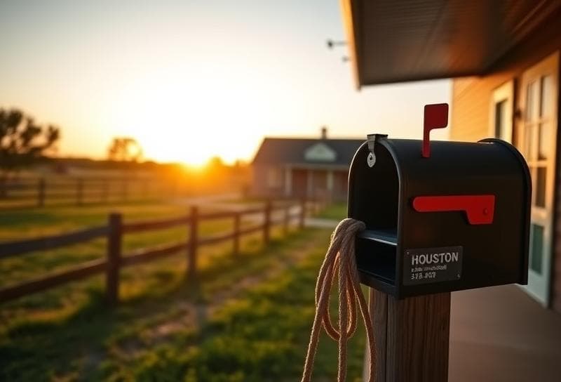 Texas ranch sunset with a lasso on a fence post, symbolizing real estate tax protest