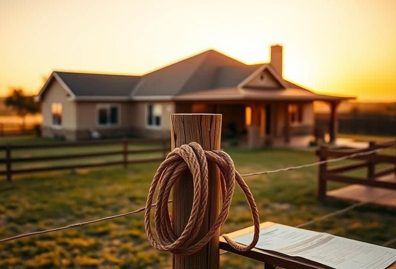Modern Houston-style home with a lasso on a fence post, symbolizing property appraisal website services